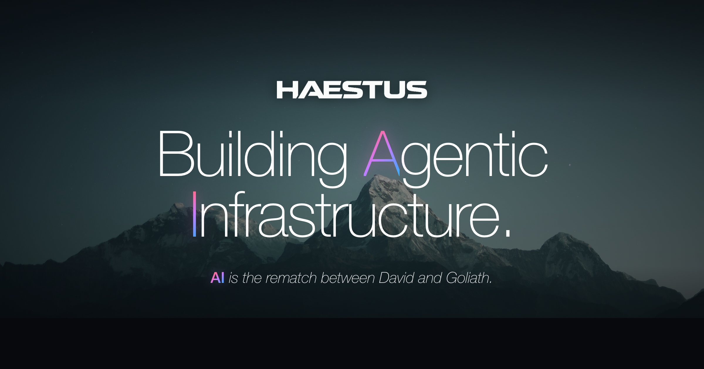 Haestus — Building Agentic Infrastructure